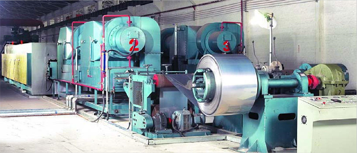 Cold rolled stainless steel strip continuous bright annealing furnace production line