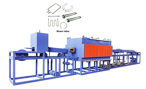 Continuous mesh belt 304 stainless steel heater tubes bright annealing furnace