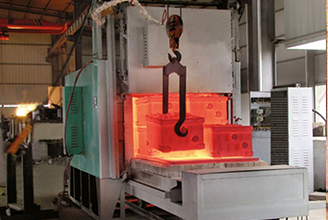 What are the operating conditions of the trolley furnace