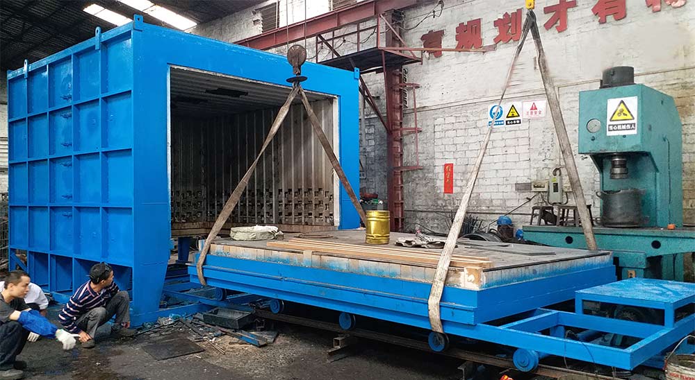 Trolley Type Tempering Heat Treatment Furnace Exported Malaysia