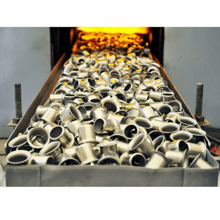 How many tons can the heat treatment continuous furnace process every day