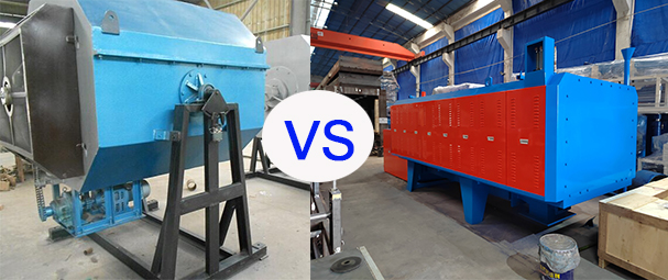 What is the difference between mesh belt furnace and rotary furnace for screw heat treatment?