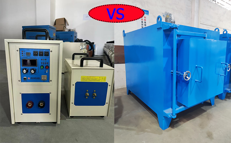 What are the differences between induction furnaces and resistance furnaces