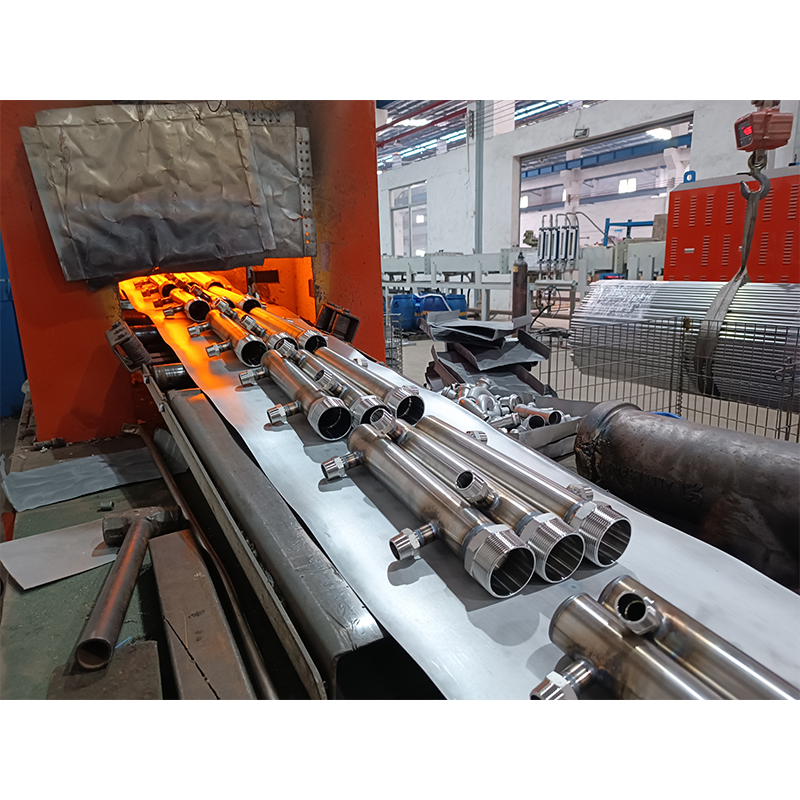 Why is the stainless steel water divider subjected to brazing heat treatment