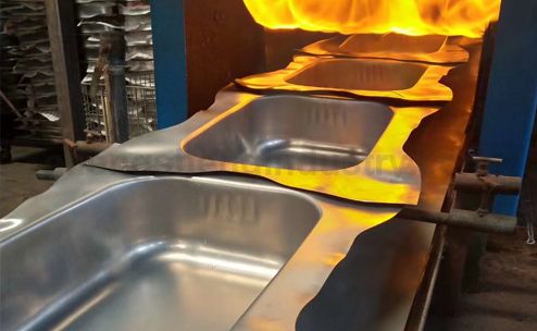 SUS 304 201 Stainless Steel Sink Continuous Atmosphere Protective Bright Annealing Furnace