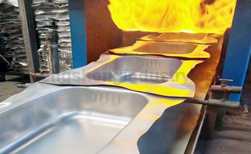 Kitchen Sink Controlled Atmosphere Bright Annealing Heat Treatment Furnace