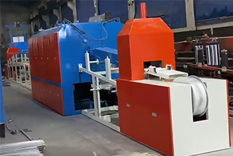 Continuous gas shielded annealing heat treatment furnace