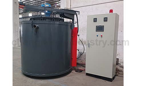 Industrial well type vacuum annealing furnace for copper wire