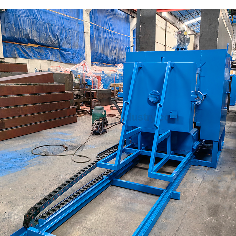Trolley-type tempering resistance furnace for high chromium cast steel rolls