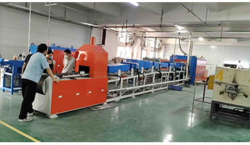 Continuous atmosphere protective brazing furnace customer site