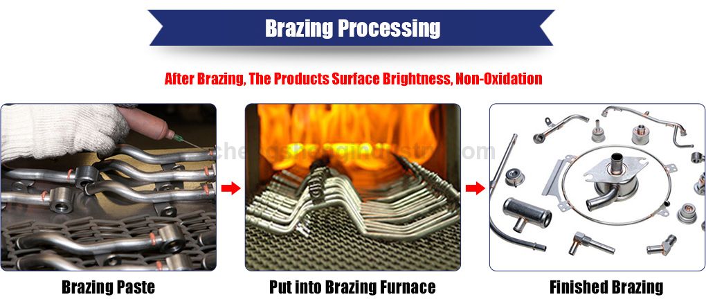 Heat Element Continuous Mesh Belt Aluminum Brazing Furnace