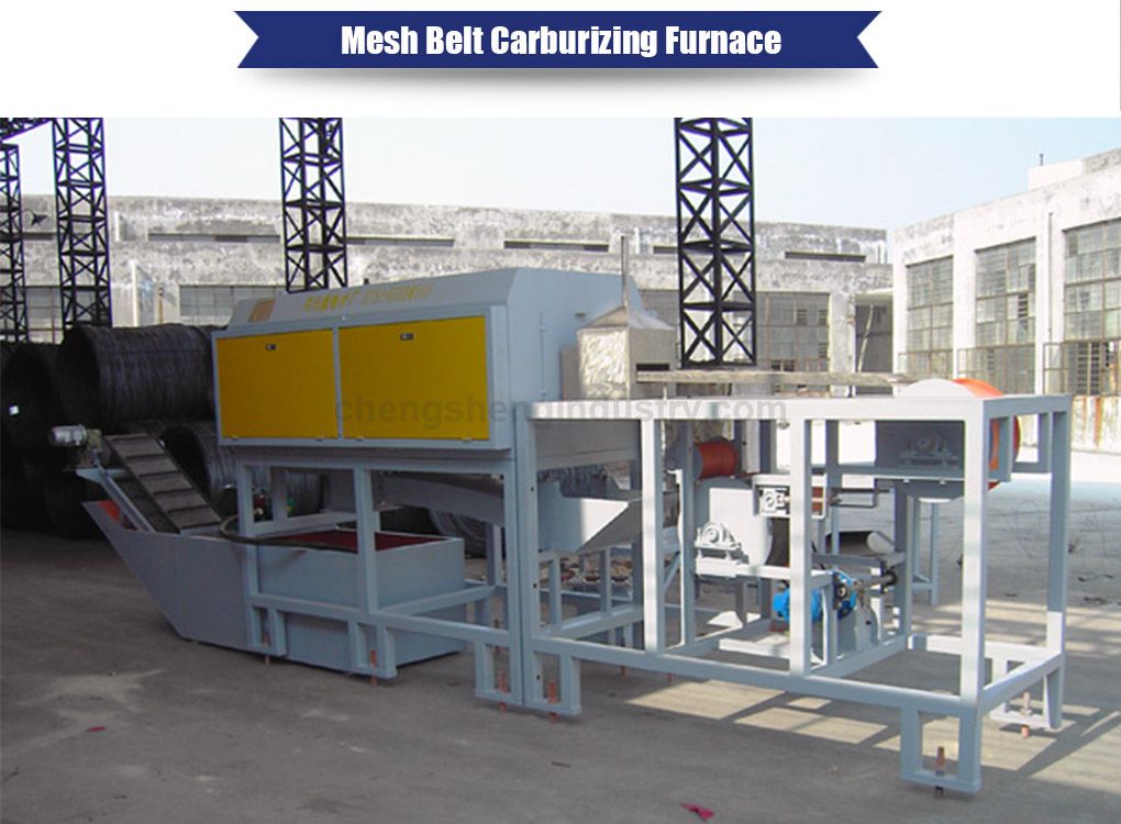 Mesh Belt Screw Carburizing Heat Treatment Furnace