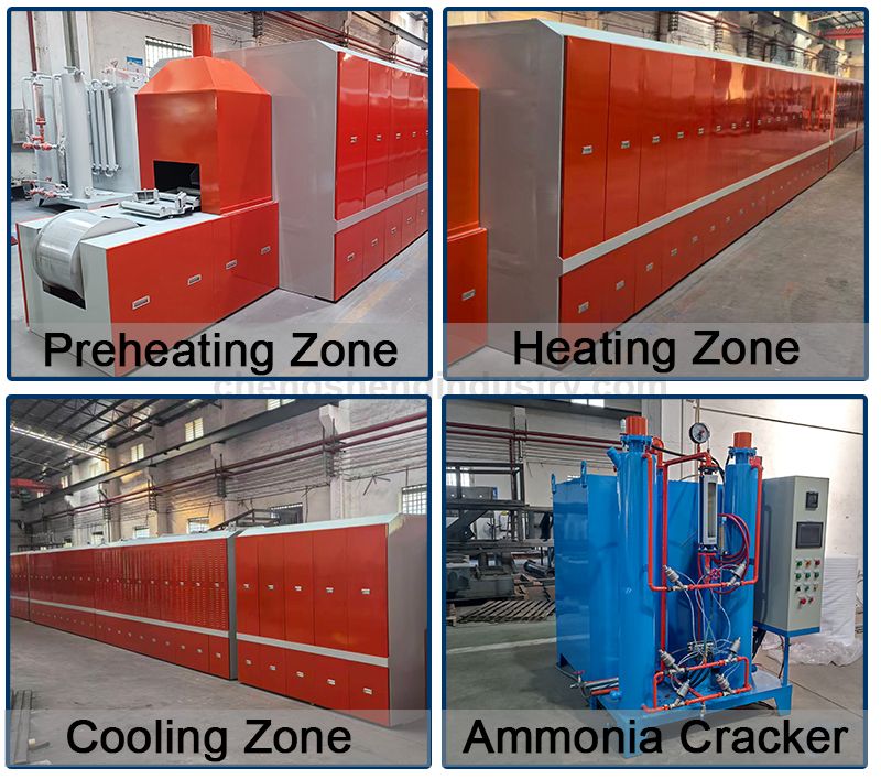 HCS Continuous Atmosphere Protective Bright Solid Solution Annealing Machine of Stainless Steel Manifold